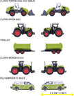 MAJORETTE Claas Farm 5 Pieces Giftpack