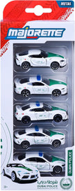 Majorette Dubai Police 5 Pack Die Cast – Gift Set - Super Cars (1:64 Scale)