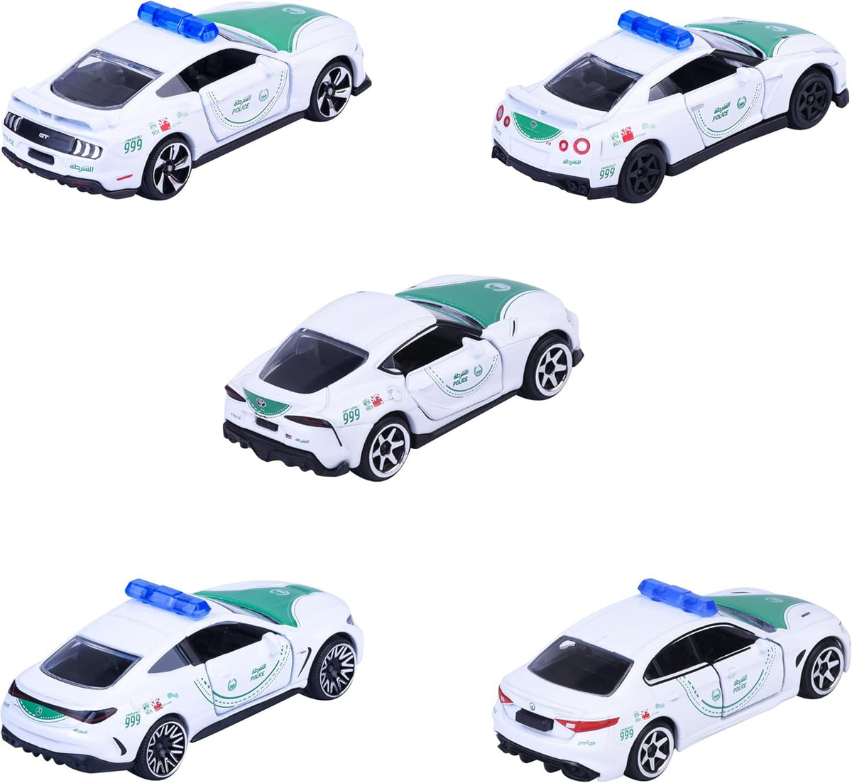 Majorette Dubai Police 5 Pack Die Cast – Gift Set - Super Cars (1:64 Scale) — image 4