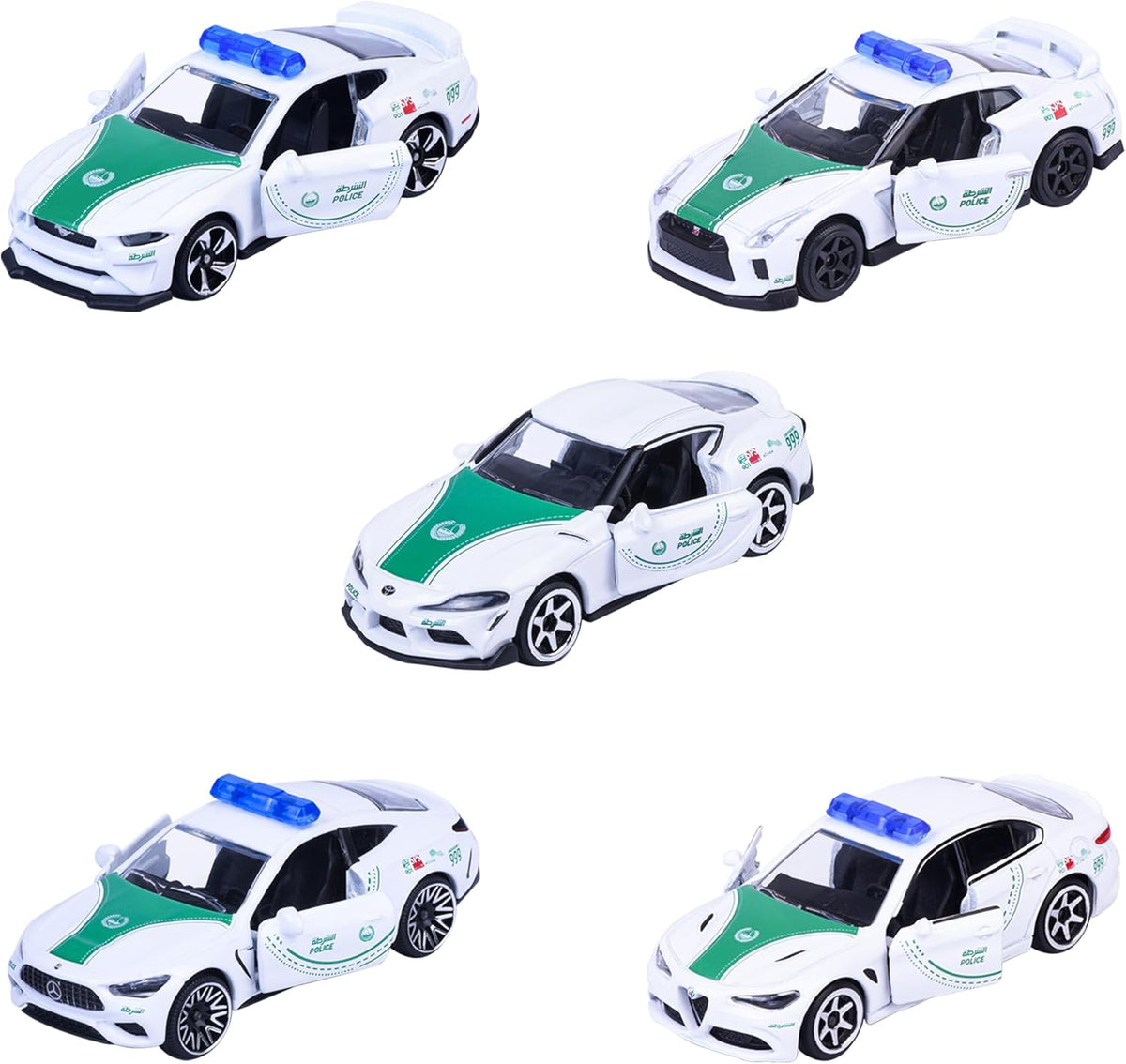 Majorette Dubai Police 5 Pack Die Cast – Gift Set - Super Cars (1:64 Scale) — image 3