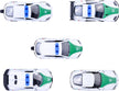 Majorette Dubai Police 5 Pack Die Cast – Super Cars (1:64 Scale)
