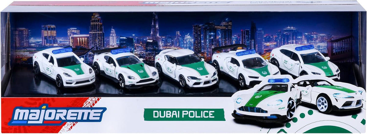 Majorette Dubai Police 5 Pack Die Cast – Super Cars (1:64 Scale) — image 2