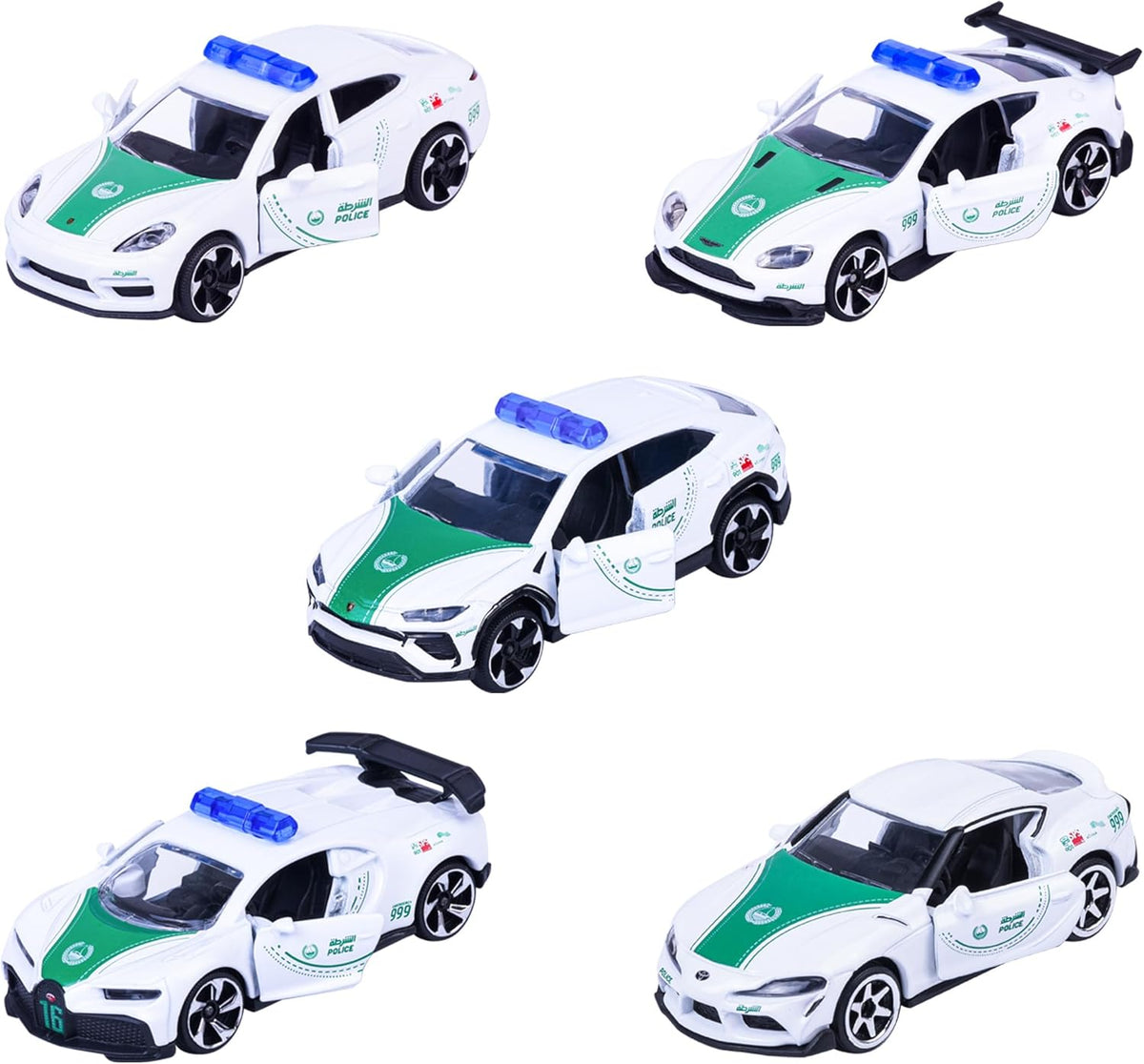 Majorette Dubai Police 5 Pack Die Cast – Super Cars (1:64 Scale) — image 3