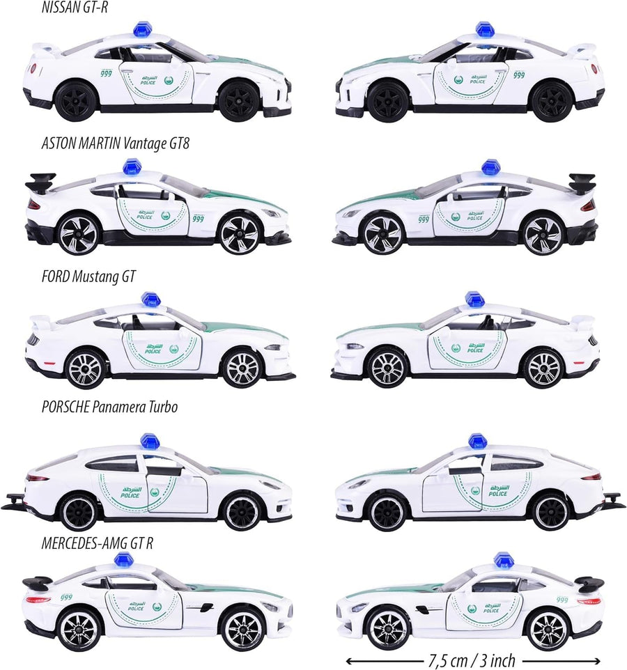 Majorette Dubai Police Die-Cast Car Gift Pack – 5-Piece Supercar Set | Special Edition V1 | 1:64 Scale — image 3