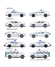 Majorette Dubai Police Die-Cast Car Set – 5-Piece 1:64 Scale Collector's Pack | Model 212053164B47