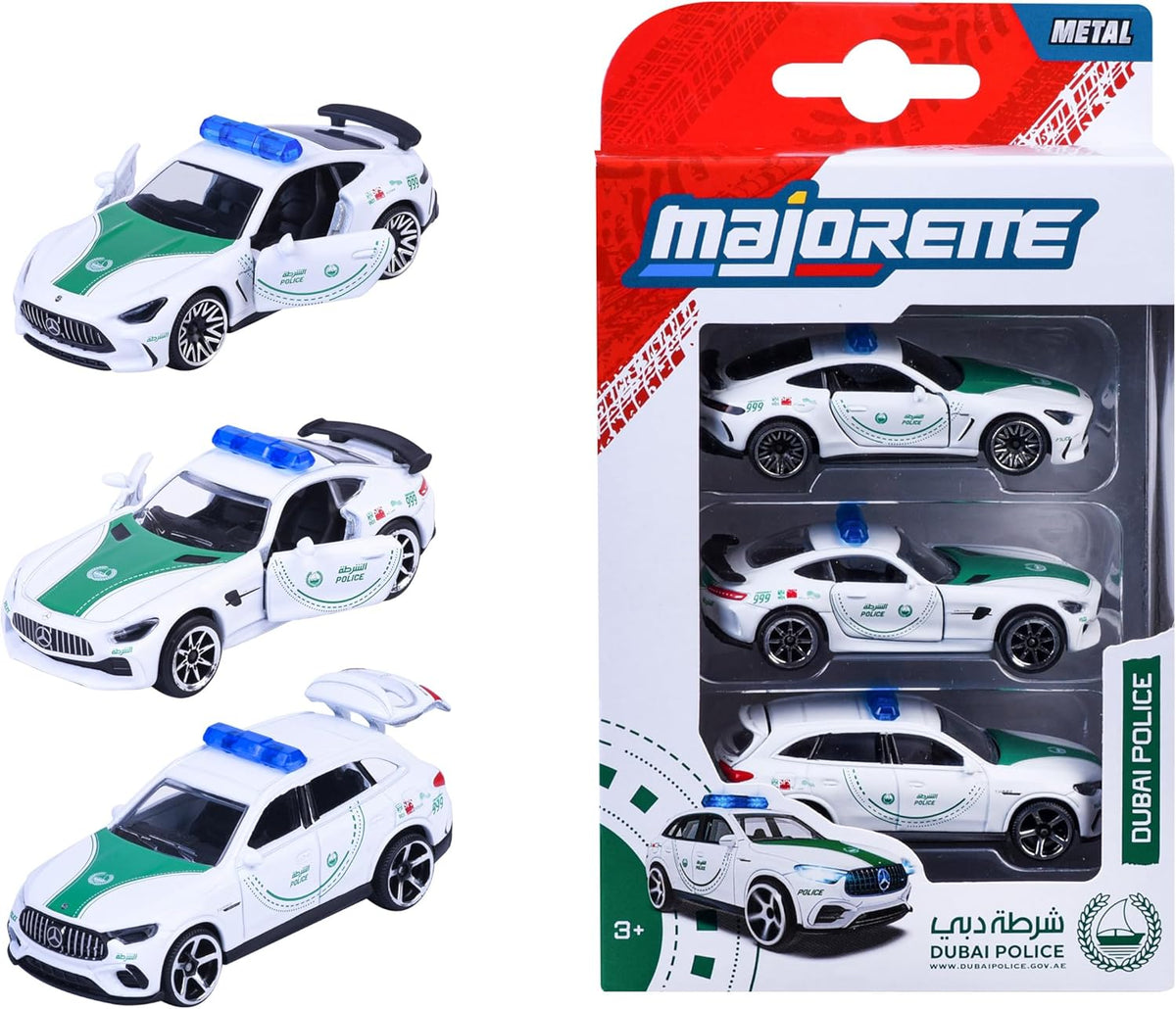 Majorette Dubai Police Mercedes-Benz AMG 3-Pack Die Cast Cars 1:64 — image 1