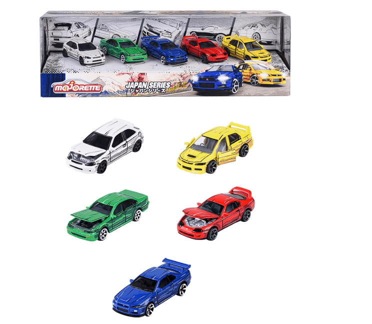 Majorette Japan Series Die - Cast 5 - Pcs Giftpack 212051031 - Colorland Toys