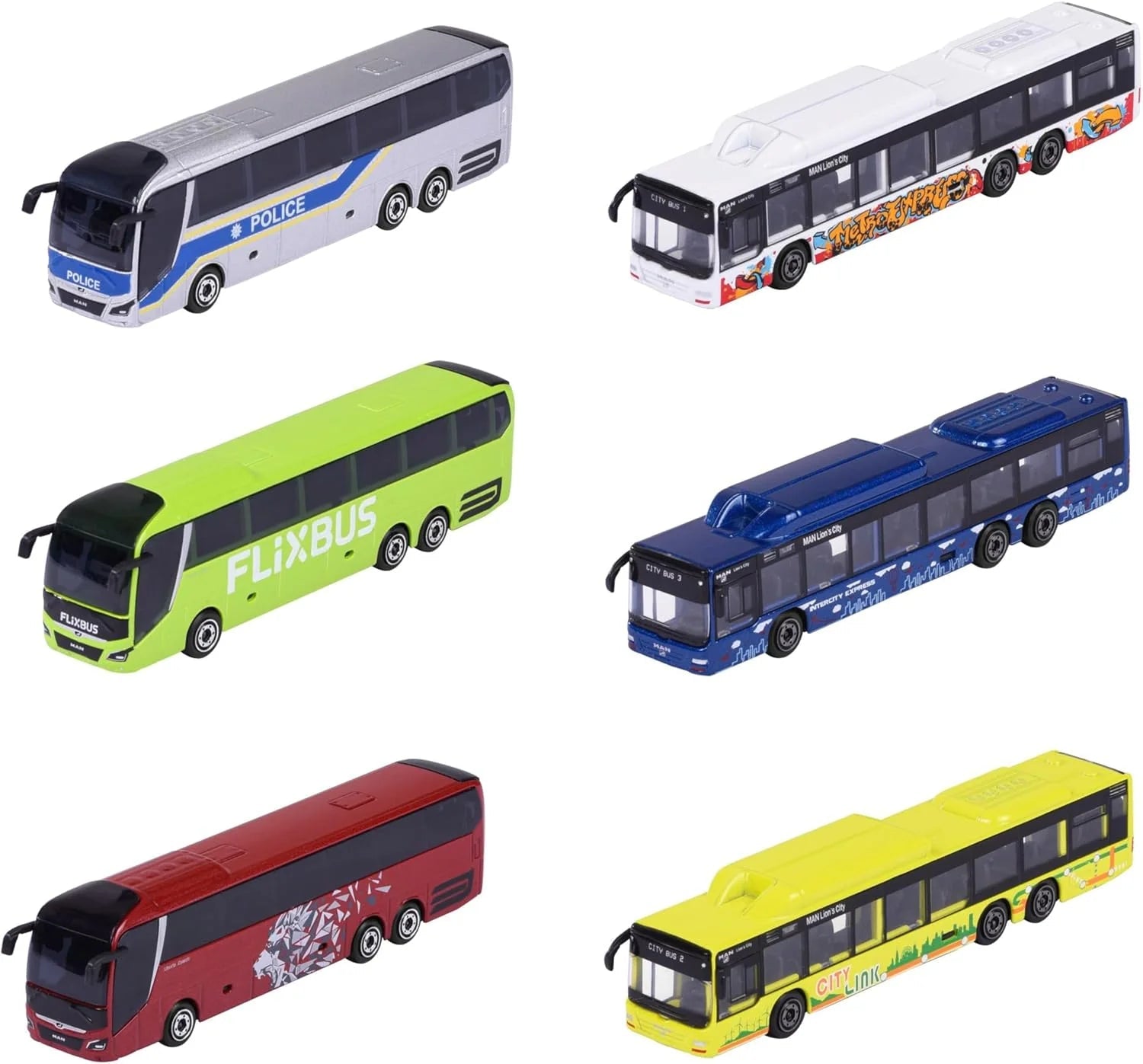 Majorette Man City Bus 6 - Assorted 1pc - Colorland Toys