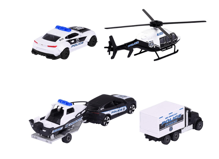 Majorette Police Force Die - Cast 4 - Pcs Giftpack 212053188 - Colorland Toys