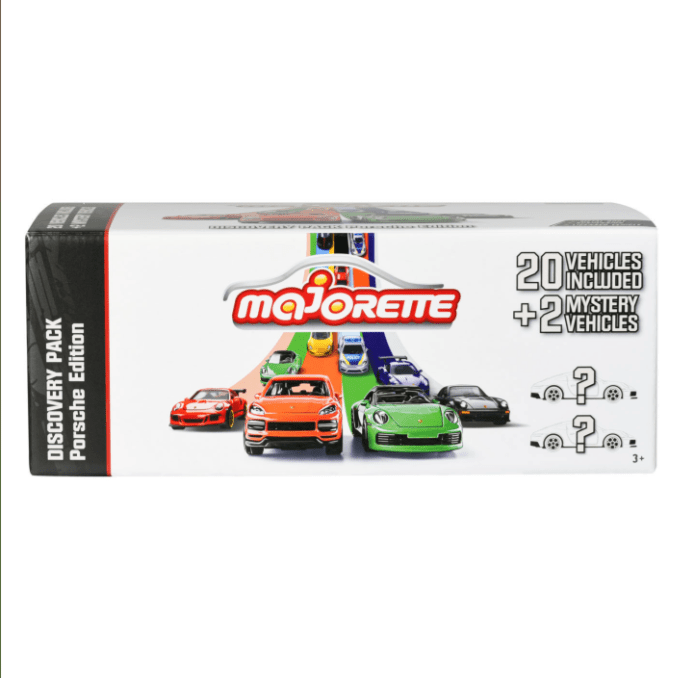 Majorette Porsche Discovery 20+2 Pack – 1:64 Scale Die - Cast Cars Set | 22 Vehicles with Mystery Models - Colorland Toys