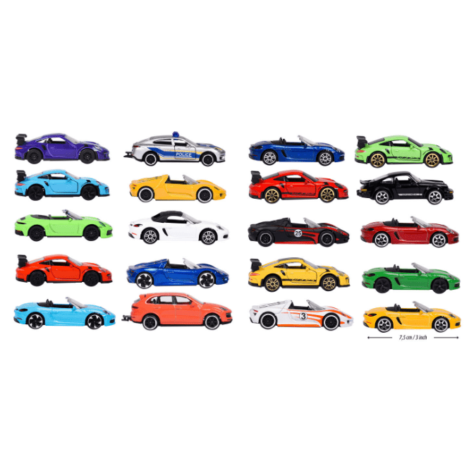 Majorette Porsche Discovery 20+2 Pack – 1:64 Scale Die - Cast Cars Set | 22 Vehicles with Mystery Models - Colorland Toys
