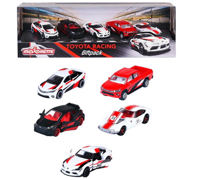 Majorette Toyota Racing Die - Cast 5 - Pcs Giftpack 212053189 - Colorland Toys