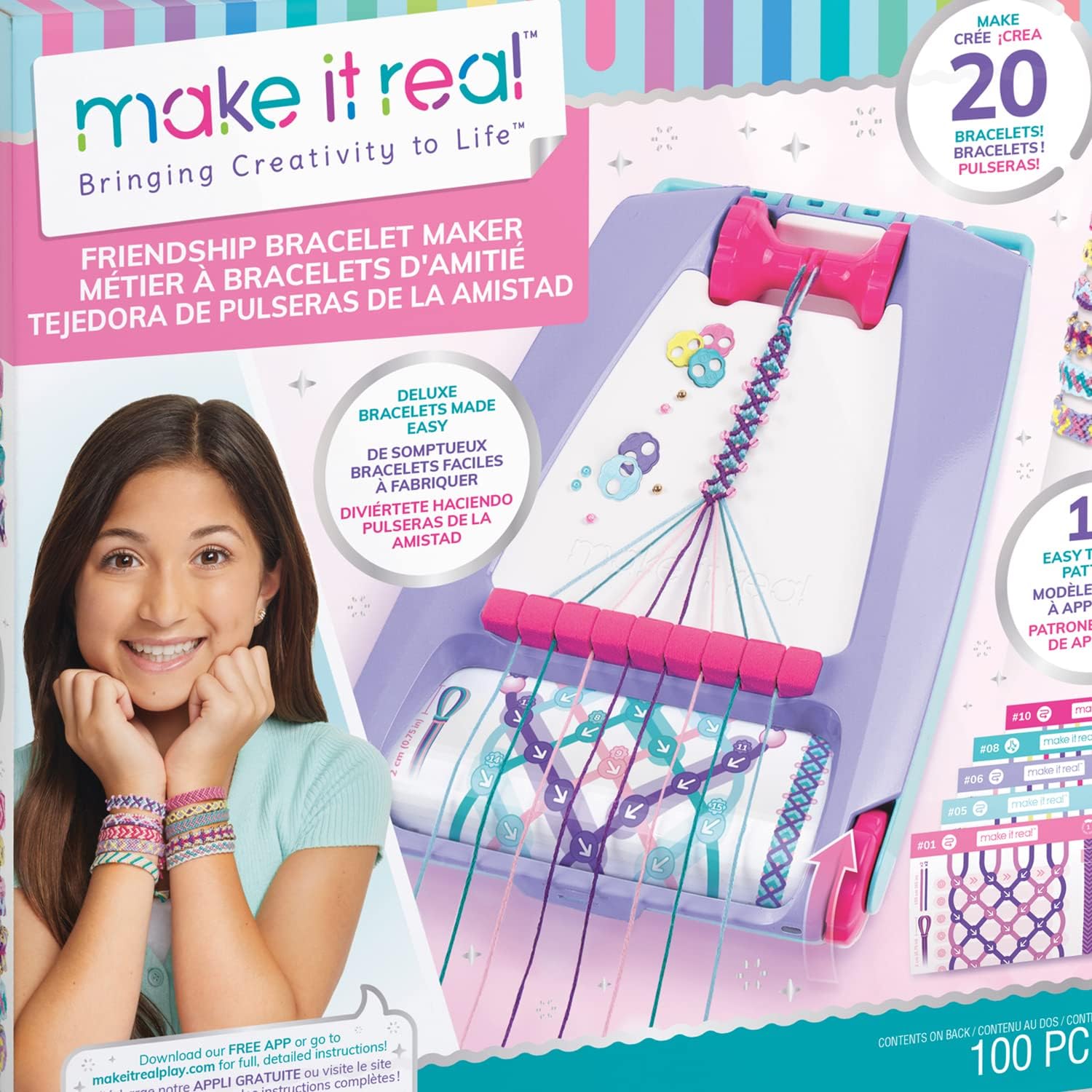 Make It Real Friendship Bracelet Maker 1457 - Colorland Toys