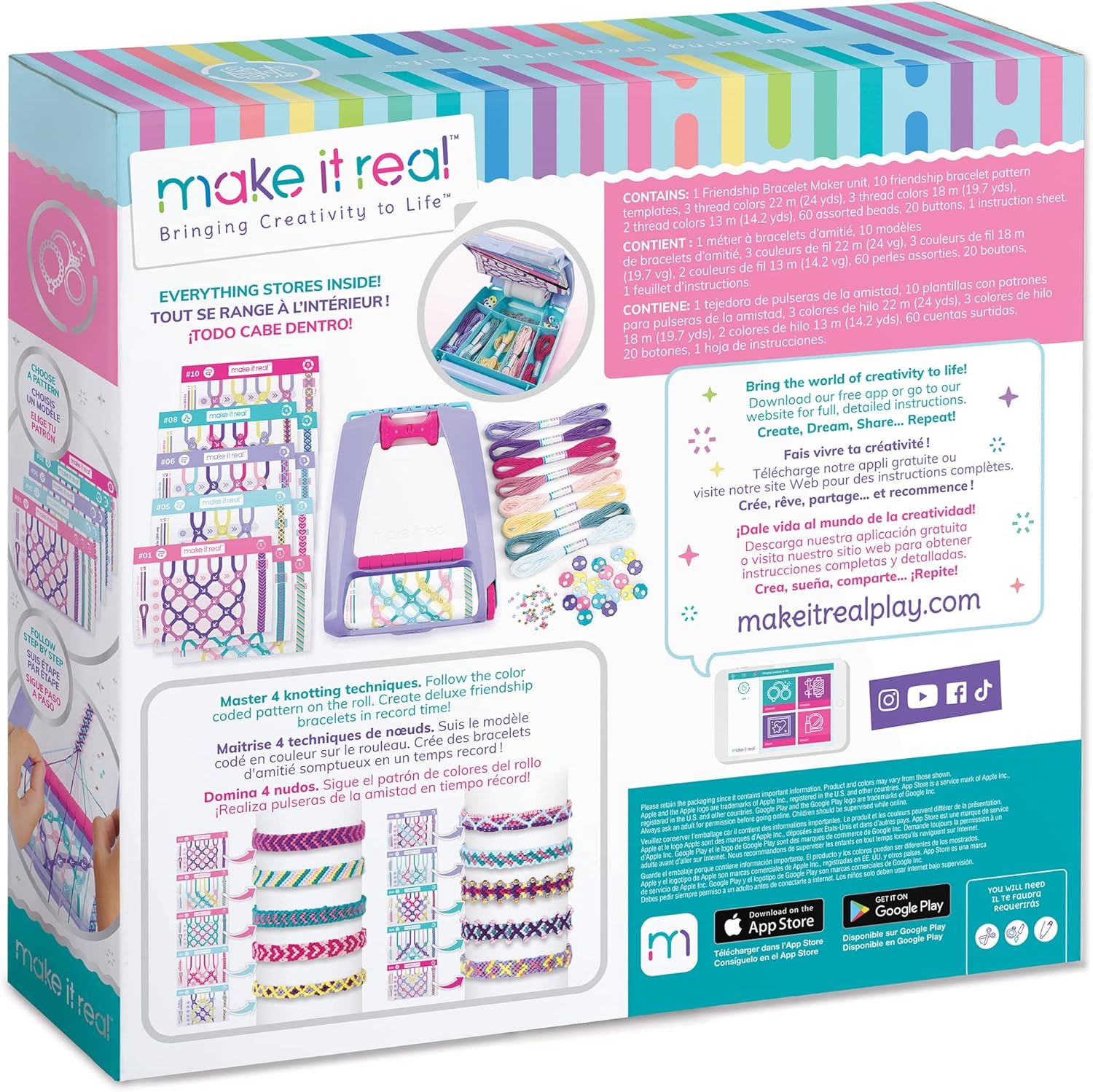 Make It Real Friendship Bracelet Maker 1457 - Colorland Toys