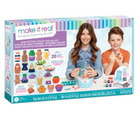 Make it Real Mini Pottery Wheel Deluxe Set 1830 - Colorland Toys