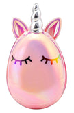 Martinelia Unicorn Egg Brush - Pastel Pink, Oval Silicone Handle