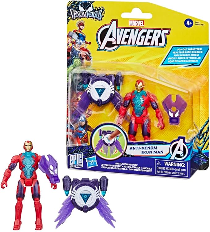 Marvel Avengers 4In Figure Super Gear Iron Man G0971 — image 3