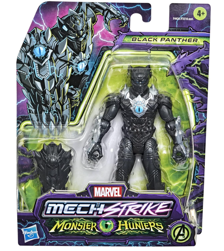 Marvel Avengers Mech Strike Monster Hunters Black Panther 6inch F44265
