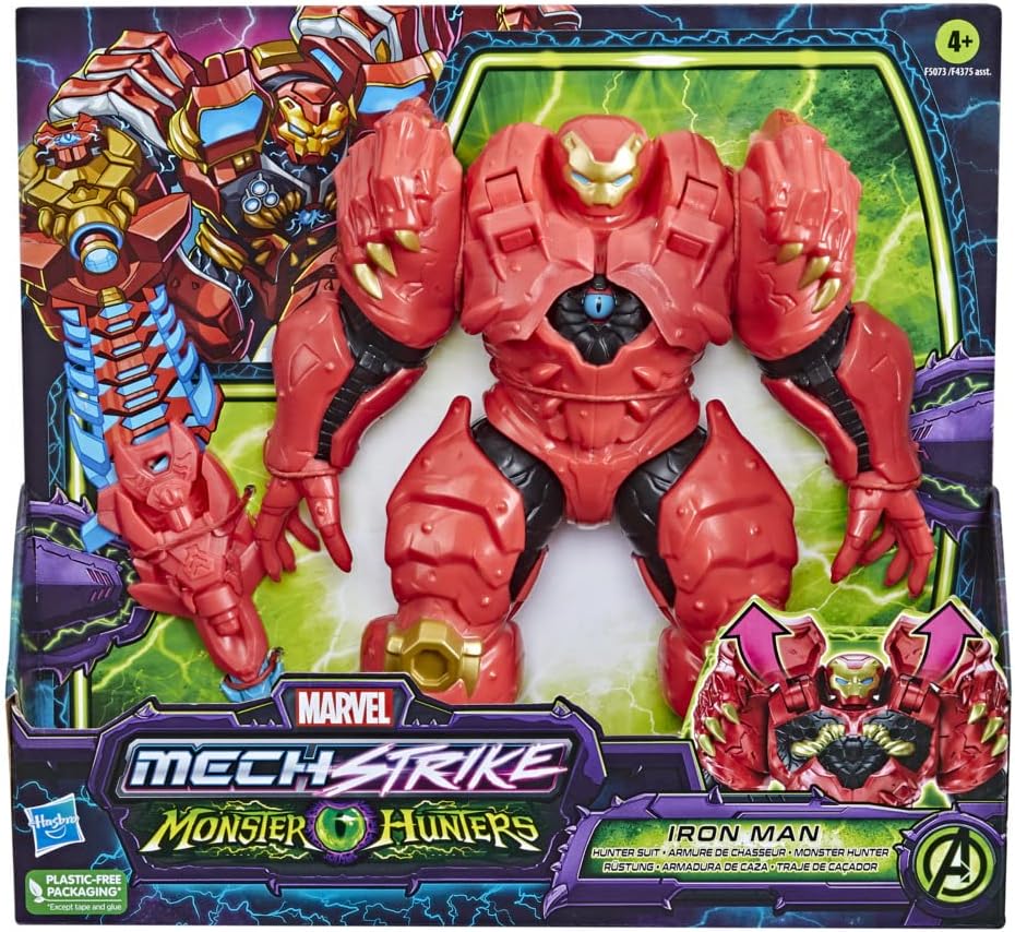 Marvel Avengers Mech Strike Monster Hunters Deluxe - Iron Man F5073 — image 8