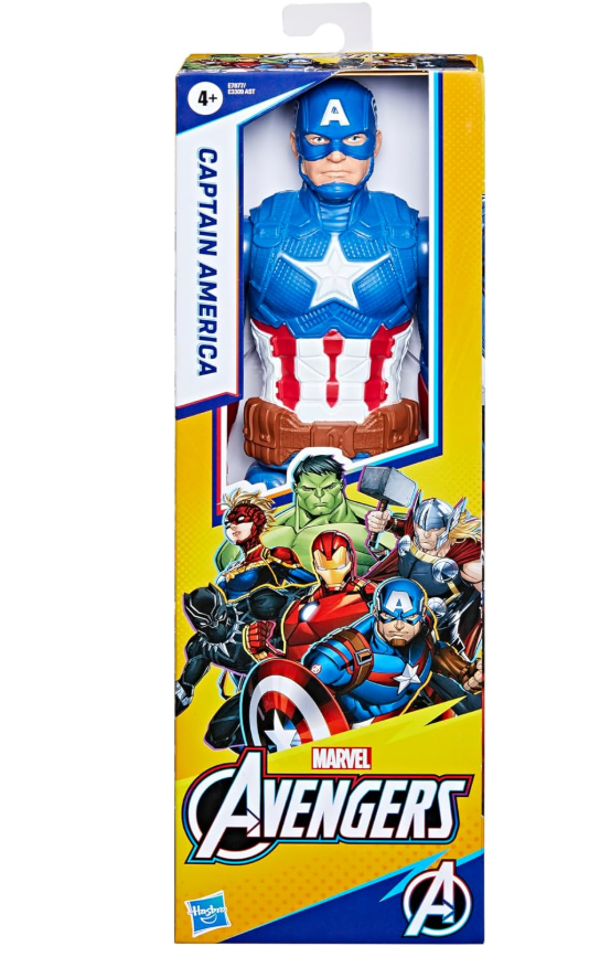 Marvel Avengers Titan Hero Series Captain America Action Figure E7877 — image 1