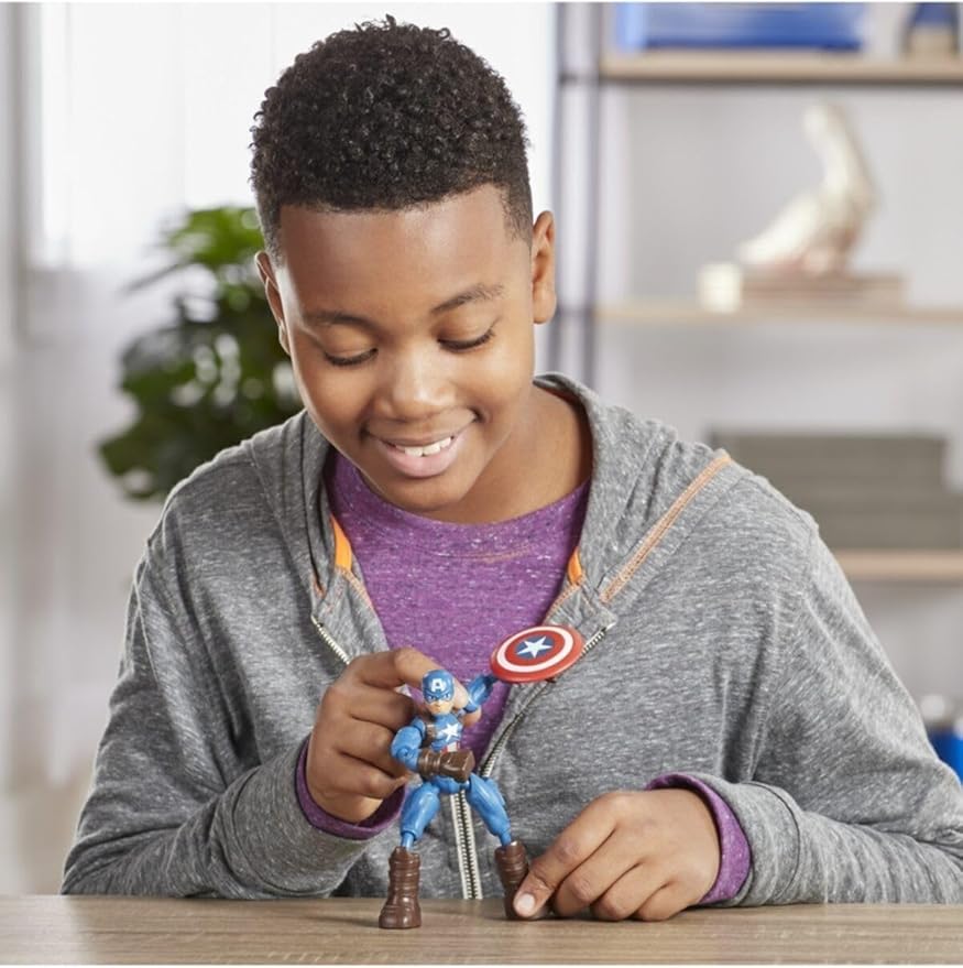 Marvel Bend and Flex Captain America Figure – 6" - Colorland Toys