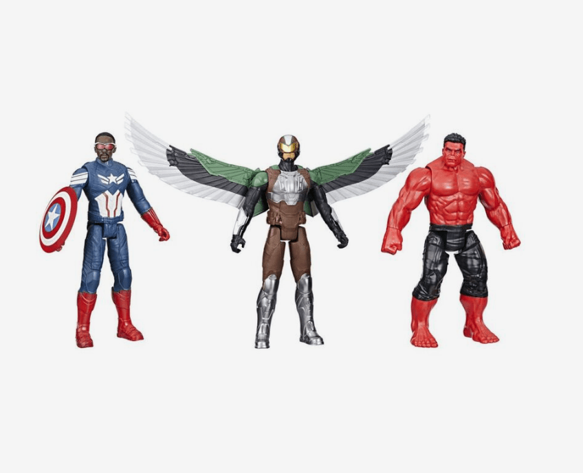 Marvel Captain America Brave New World - Falcon/Captain America/Red Hulk Action Figure - Colorland Toys