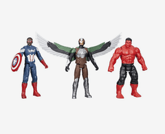 Marvel Captain America Brave New World - Falcon/Captain America/Red Hulk Action Figure - Colorland Toys