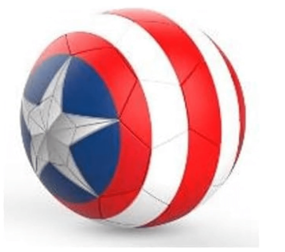 Marvel Captain America Stripes Football ST - MVL013 - Colorland Toys