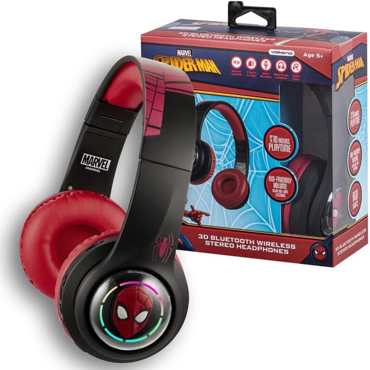Marvel Spider-Man 3D Bluetooth Headphones MV-3054-SM — image 1