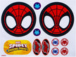Marvel Spider-Man Aux Headphones With Stickers MV-6513-SAF