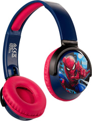 Marvel Spider - Man Bluetooth Wireless Headphones – 13H Playtime, Built - in Mic, Adjustable Fit, Wired & Wireless Modes - Colorland Toys