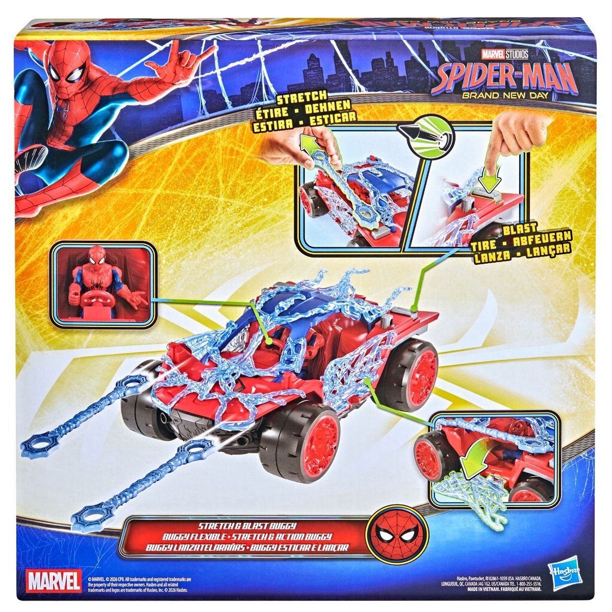 Marvel Spider-Man Brand New Day Stretch & Blast Buggy G2445 — image 6