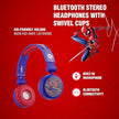 Marvel Spiderman Bluetooth Headphones With Swivel Cups MV-9966-SM2