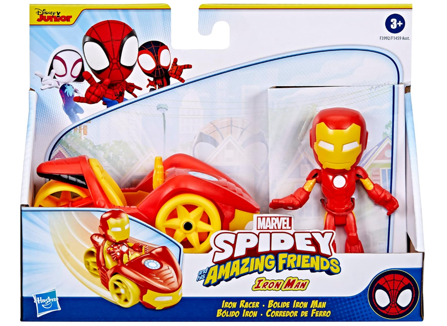 Marvel Spidey And His Amazing Friends Iron Man And Iron Racer F3992