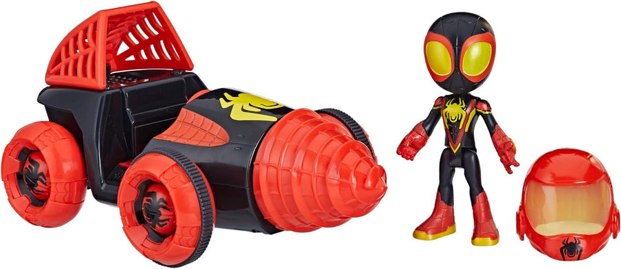 Marvel Spidey His Amazing Friends - Miles with Drill Spinner Vehicle — image 7