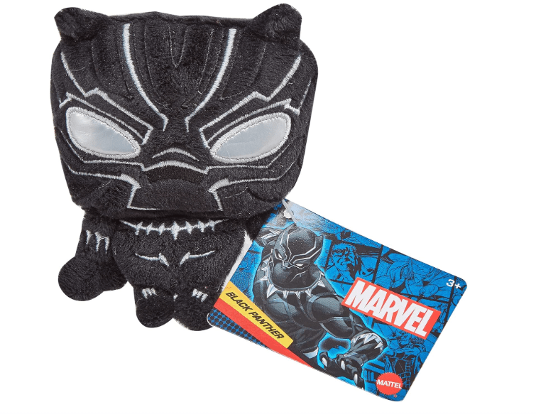 Marvel Value Plush Flat Head Black Panther 4inch GYV35/GYV30 - Colorland Toys