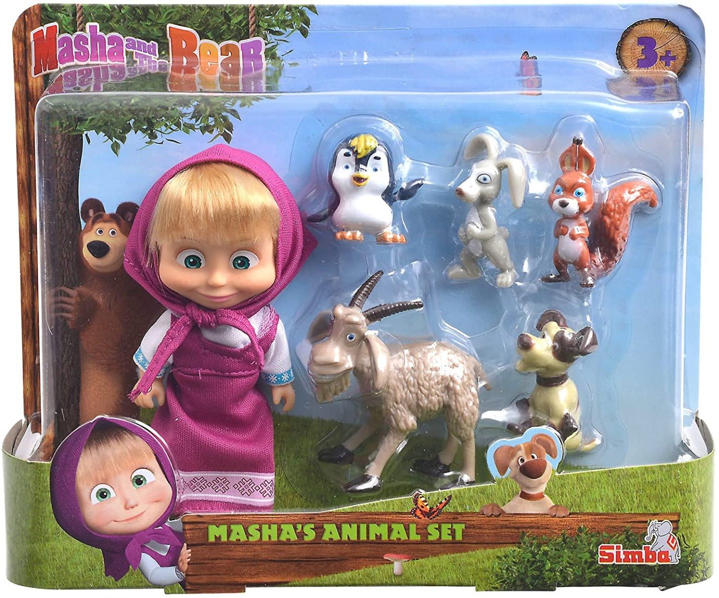 Masha and The Bear Animal Friends 109301060 - Colorland Toys