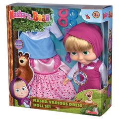 Masha Doll With 2 Extra Dresses 30cm 109301082 - Colorland Toys