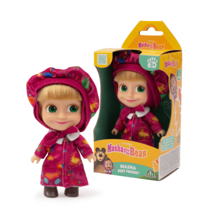 Masha & The Bear Masha Best Friend Doll 12cm 6800026000 - Colorland Toys