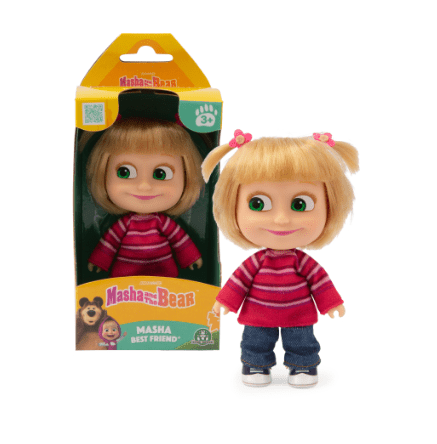 Masha & The Bear Masha Best Friend Doll 12cm 6800026000 - Colorland Toys
