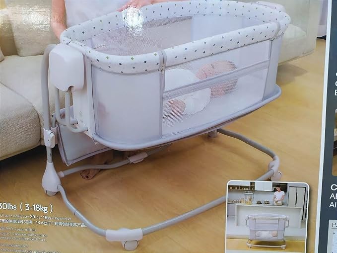 Mastela Deluxe 3 in 1 Bassinet Light Grey C5638/08601 — image 4