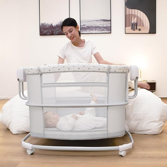 Mastela Deluxe 3 in 1 Bassinet Light Grey C5638/08601 — image 3