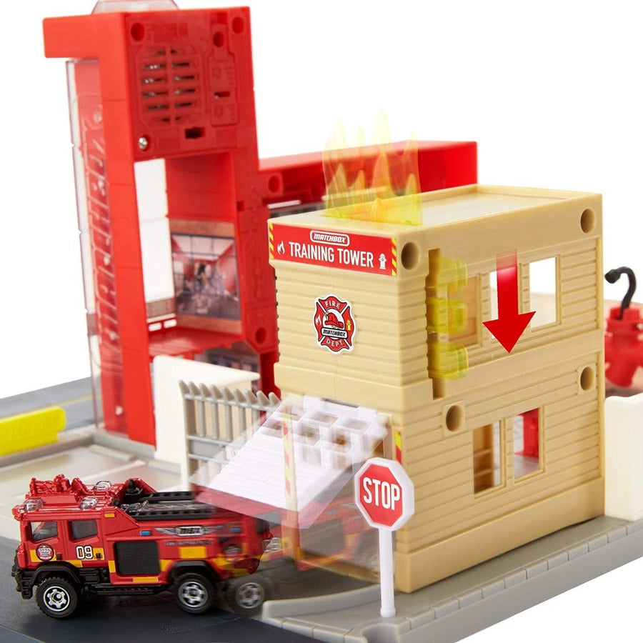 Matchbox Action Drivers Fire Rescue Station Playset — image 1