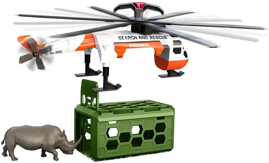 Matchbox Rescue Adventure Rhino Rescue Helicopter GMH68