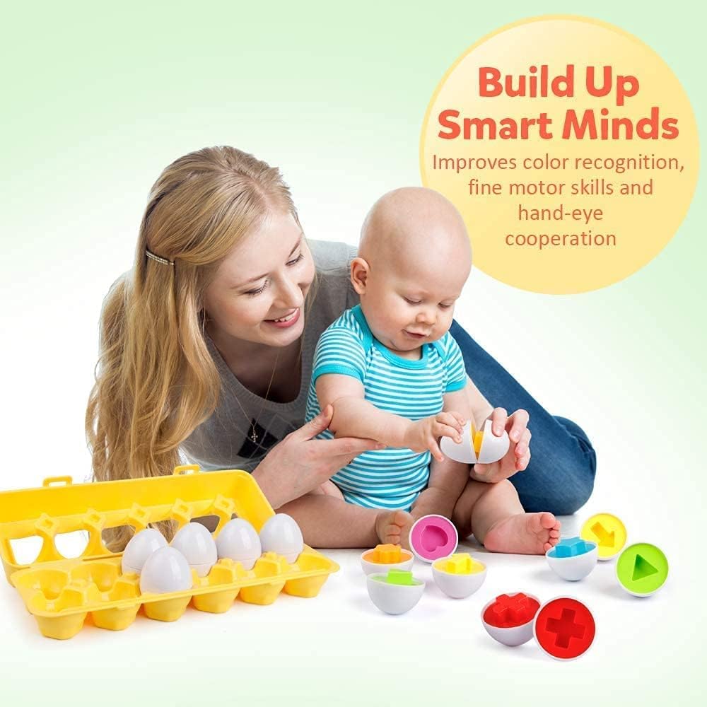 Matching Eggs 12Pieces DF12 - Colorland Toys