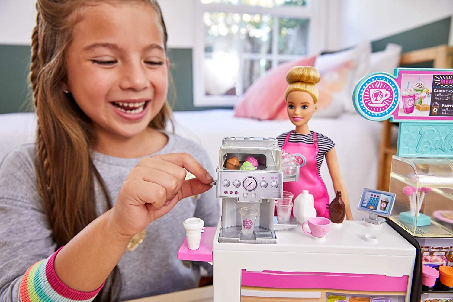 Mattel Barbie Coffee Shop Playset GMW03 - Colorland Toys