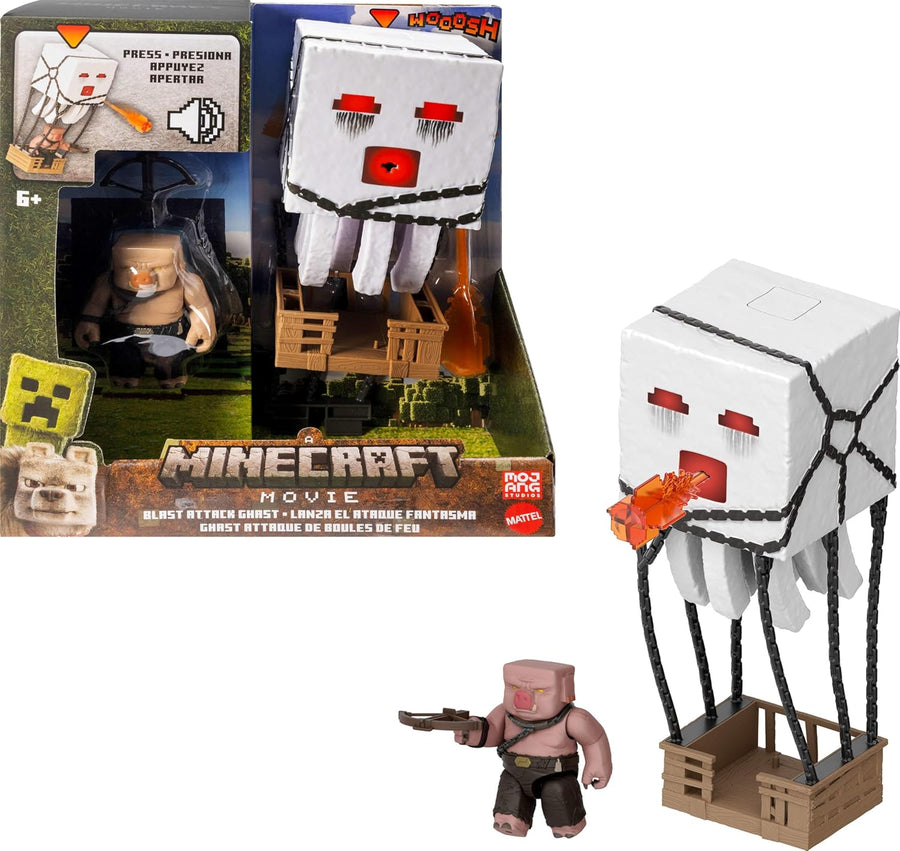 Mattel Minecraft Blast Attack Ghast Movie Action Figure Set