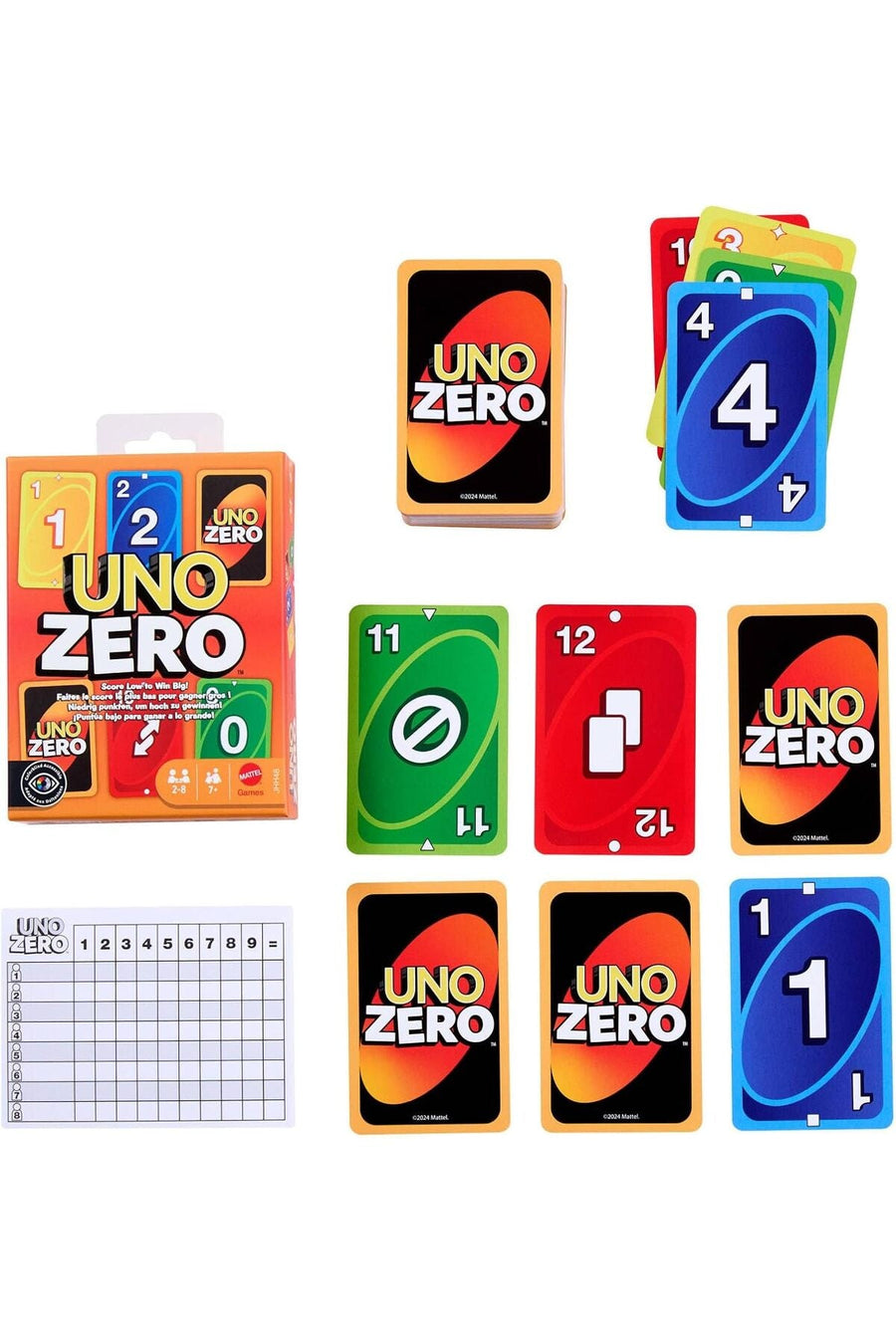 Mattel UNO Zero Card Game for Ages 7+