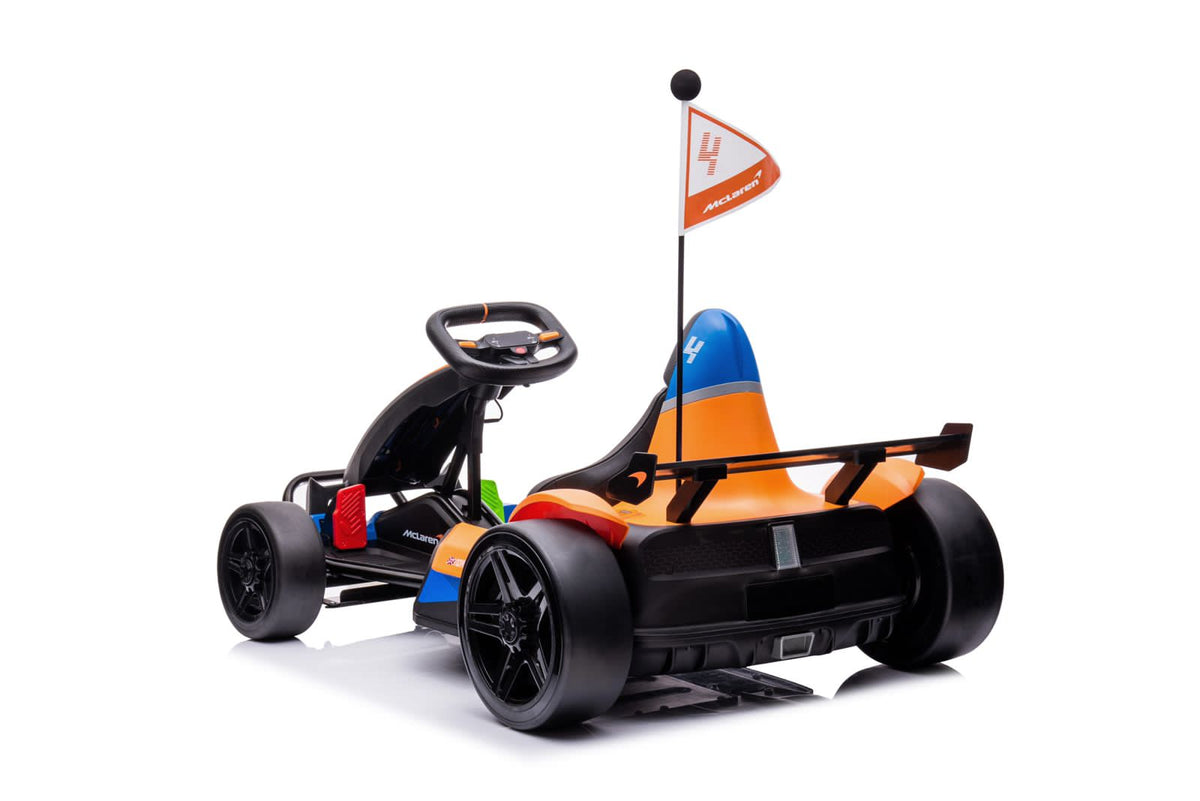 Mclaren Drift Electric Go Kart Black/Orange BDM0930 — image 4