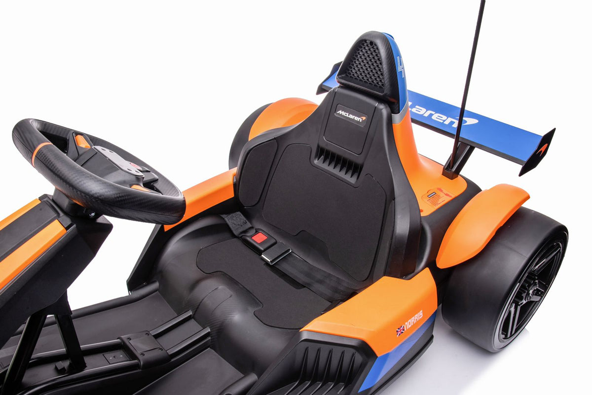 Mclaren Drift Electric Go Kart Black/Orange BDM0930 — image 2